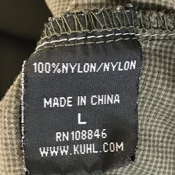 Kuhl Casual Short Sleeve Button Up Shirt Men's Large Pockets Nylon Outdoor Trail - Picture 12 of 13